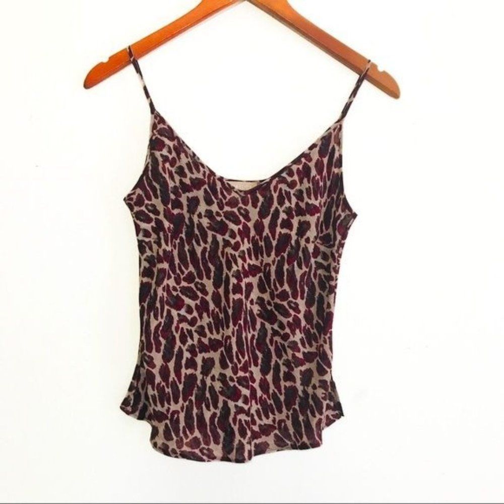 LUCA LUCA 100% Silk Leopard Camisole Top Size 6